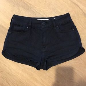 Pacsun Bullhead Denim black denim shorts